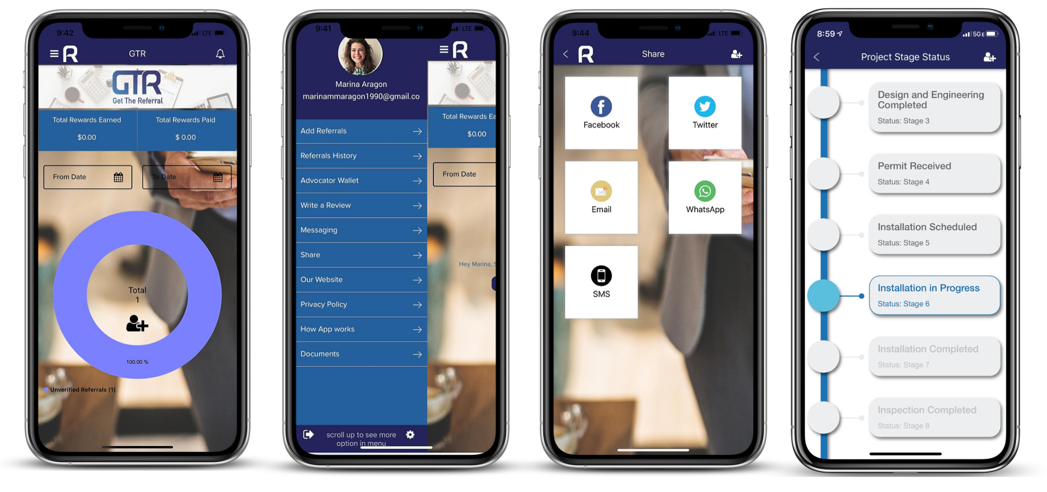 advocator-app-screens